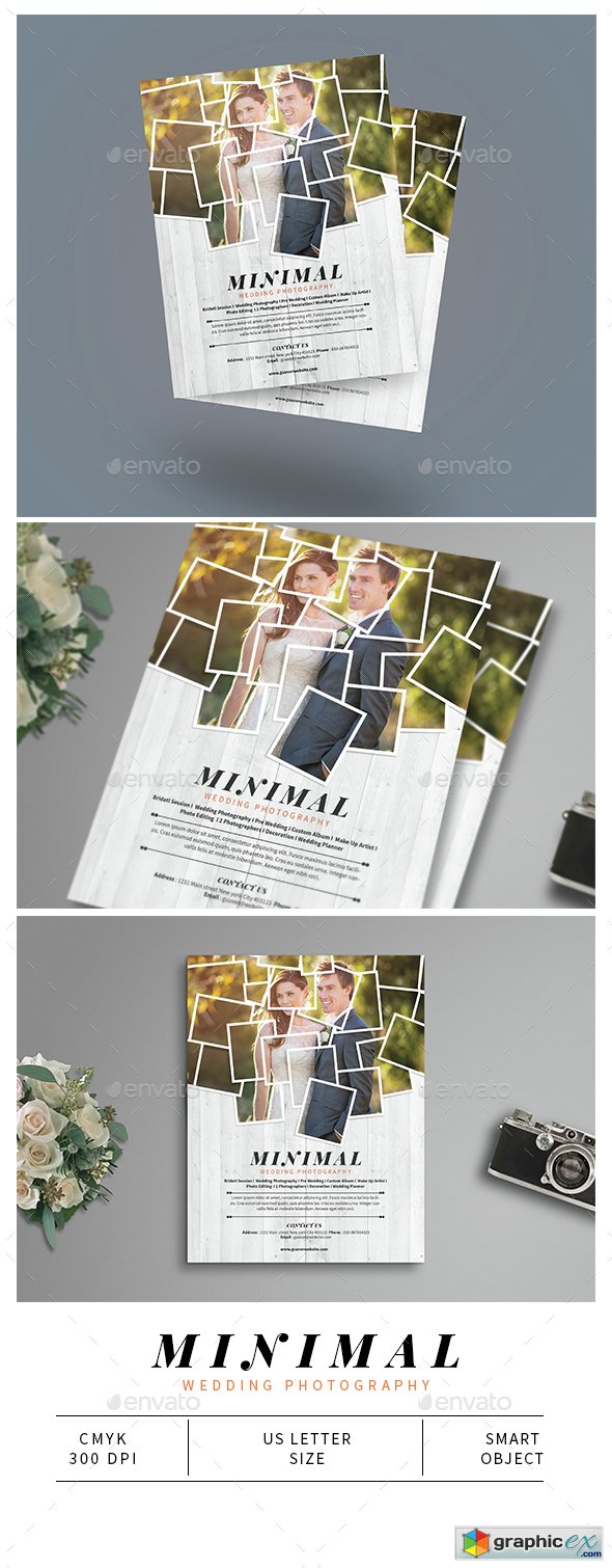 Minimal Wedding Photography Flyer