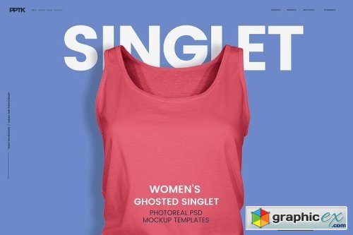 Women's Ghosted Singlet Template