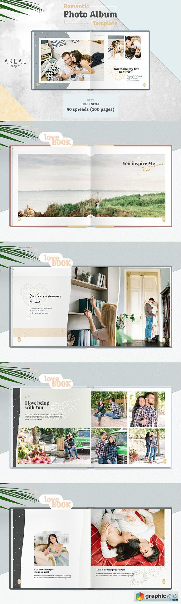 LOVE Book - Grey - Template