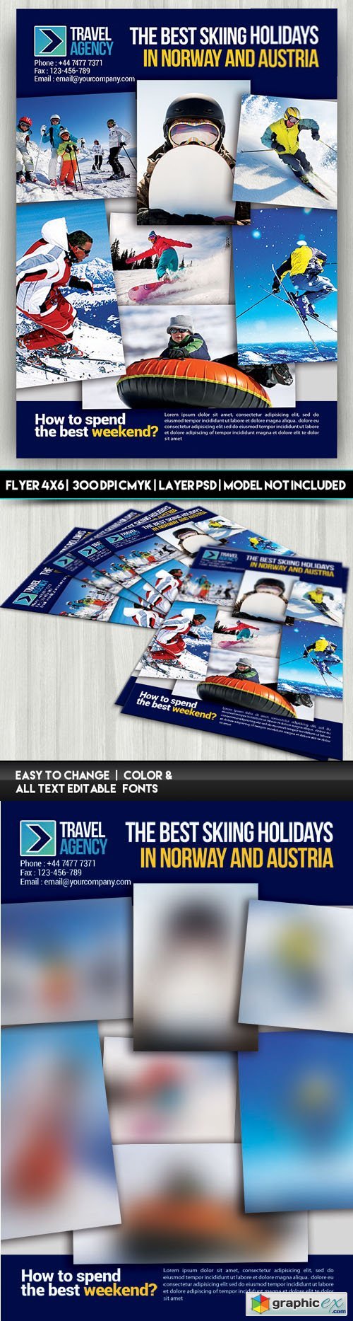 Travel Agency - Flyer PSD Template