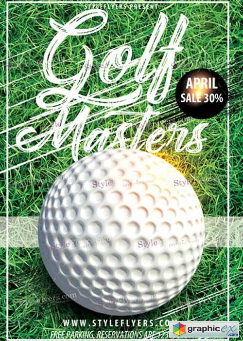 Golf Masters V3 PSD Flyer Template