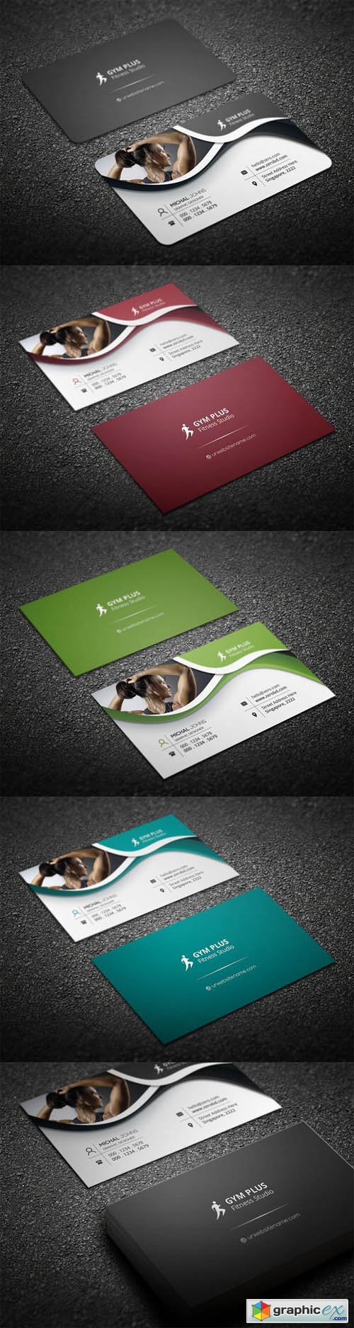 Gym Fitness Business Card