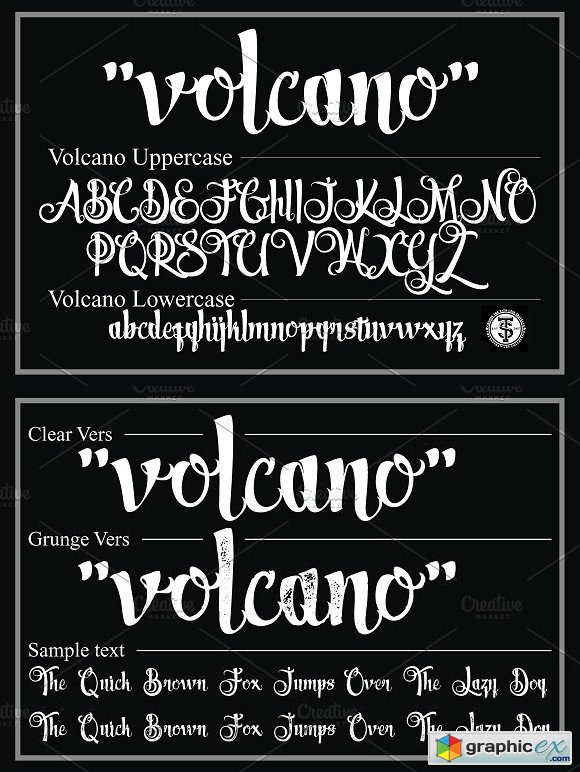 Volcano Script Font