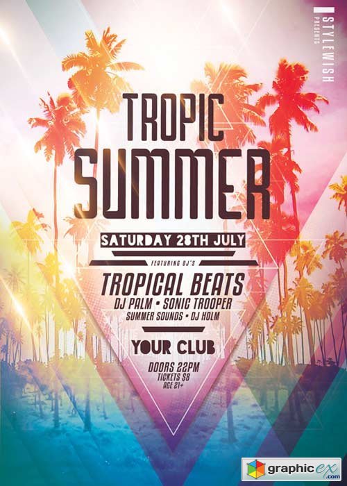 Tropic Summer V18 Flyer Template