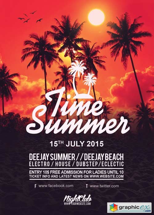 Time Summer V20 Flyer Template