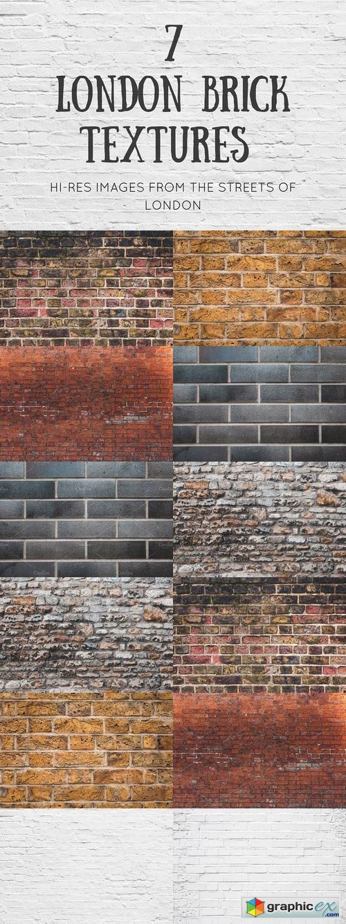 7 London Brick Textures