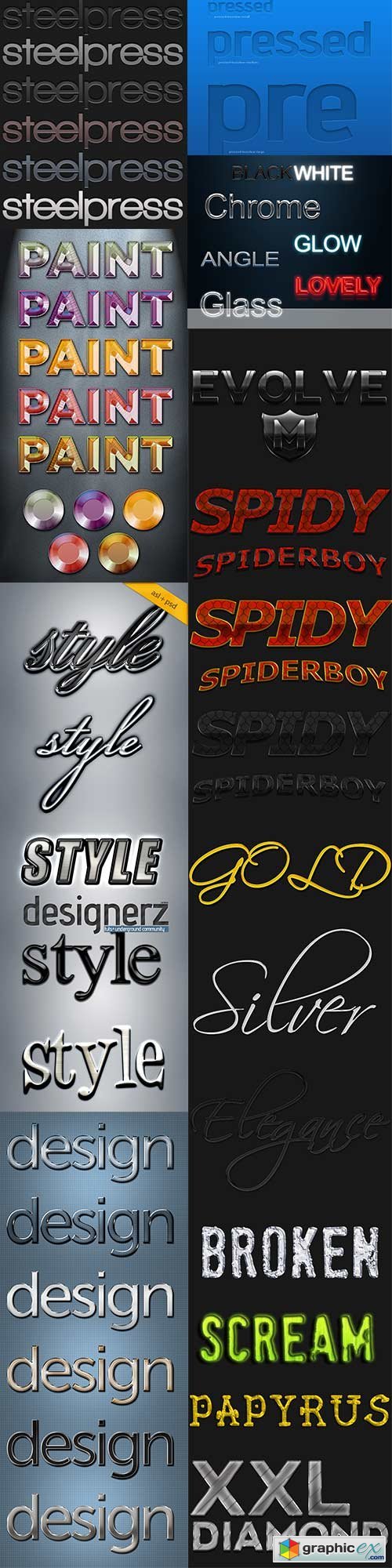 Different styles for photoshop