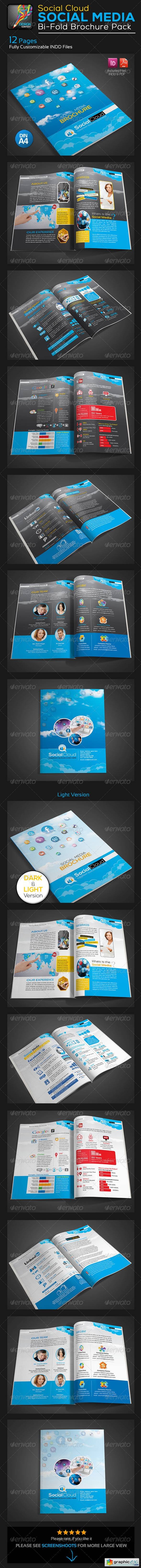 Social Cloud Social Media 12 Pages Brochure