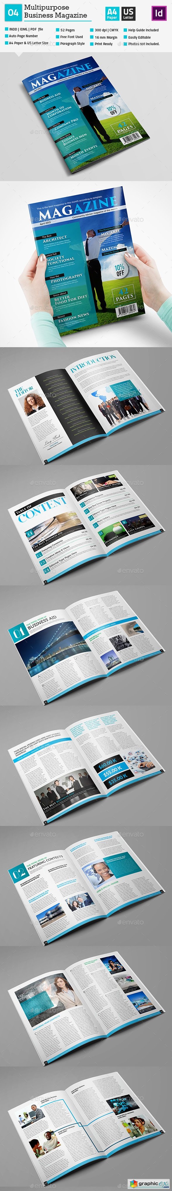 Multipurpose Magazine Template_Indesign 52 Page_V4
