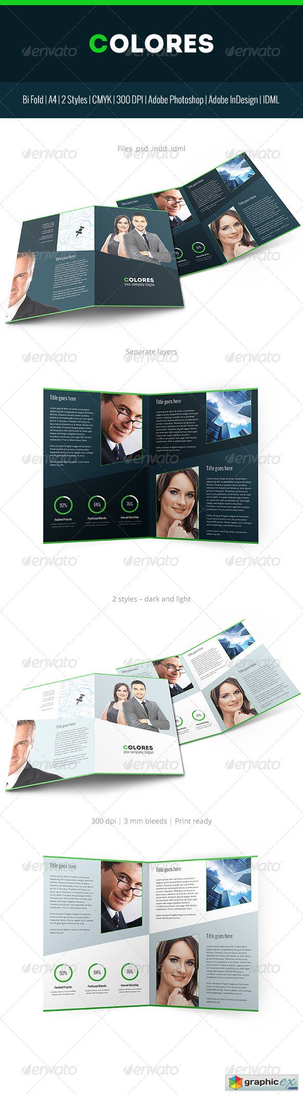 Colores Brochure Corporate Bi Fold