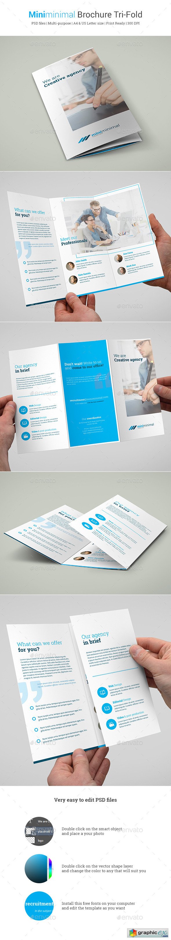 Miniminimal Brochure Tri-Fold