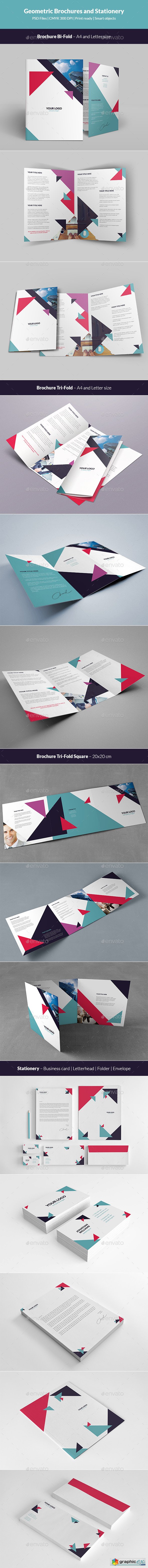 Geometric Brochures and Stationery