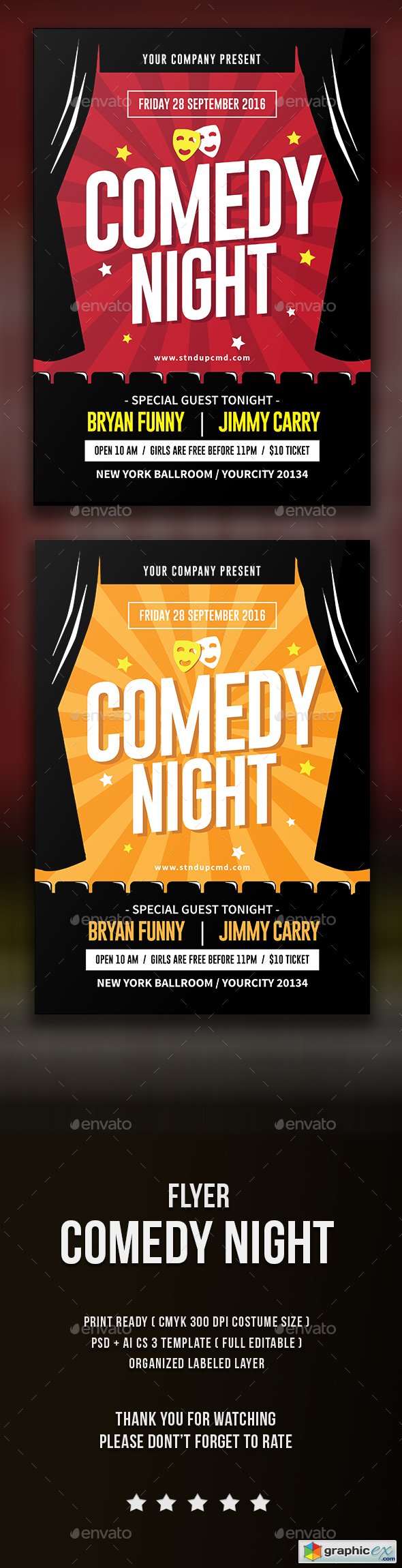Comedy Night Flyer