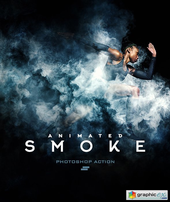 Gif Animated Smoke Photoshop Action