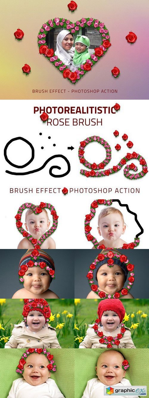 Rose Brush Photo Effect