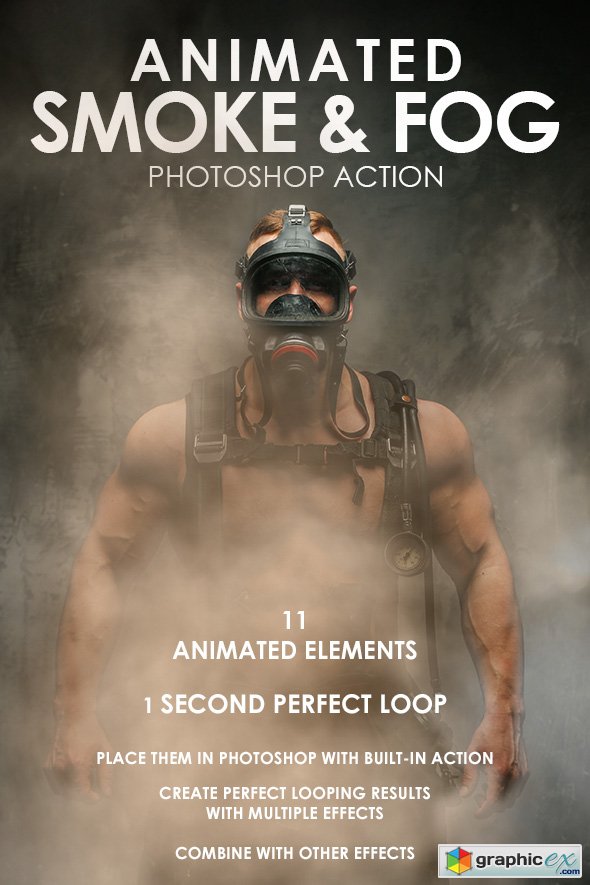 Animated Smoke & Fog Photoshop Action