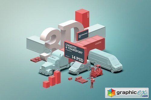 3D scene generator Transport & Logistic