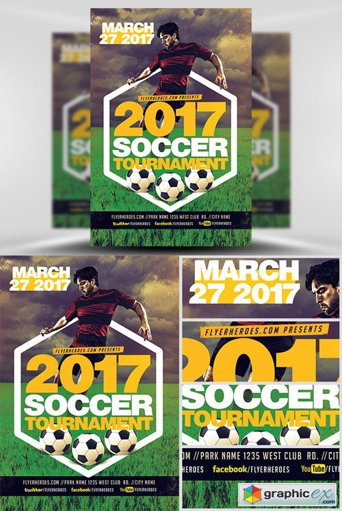 2017 Soccer Tournament Flyer Template v2