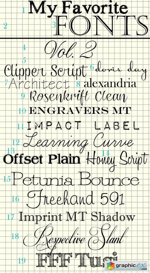My Favorite Fonts Vol.2