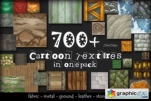 700+ Cartoon Texture set