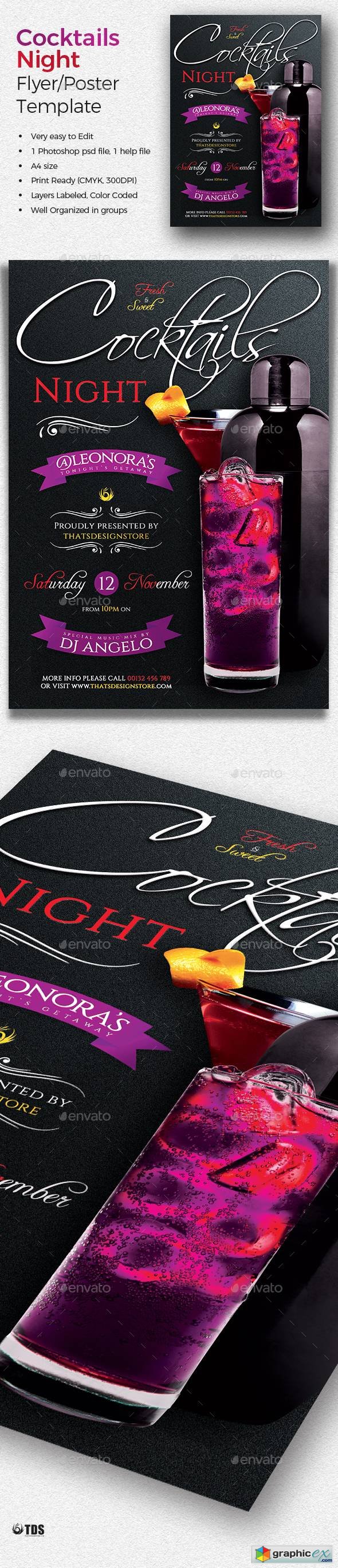 Cocktails Night Flyer Template