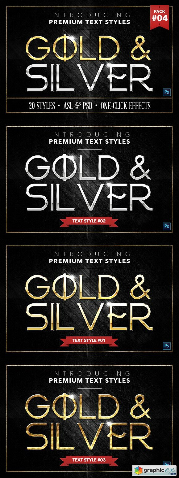 Gold & Silver #4 - 20 Styles