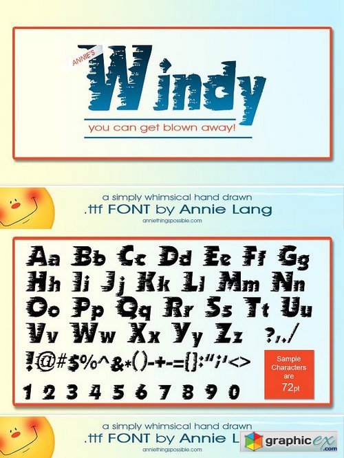 Annie's Windy Font