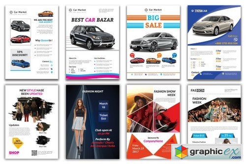 110 Multipurpose Flyer Bundle 98%off