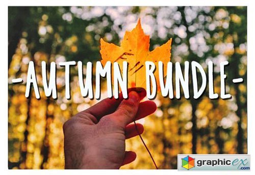 50 Autumn Photoshop Overlays Bundle