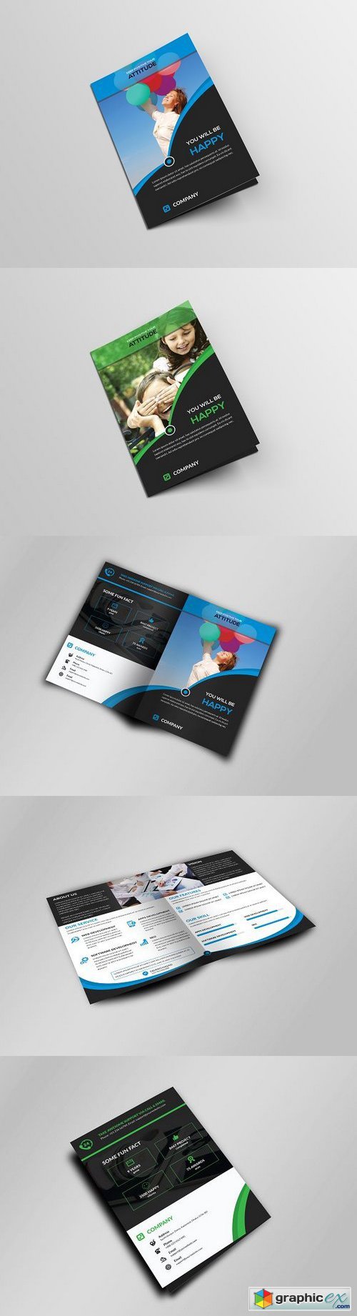 Corporate Business Bi-Fold Brochure