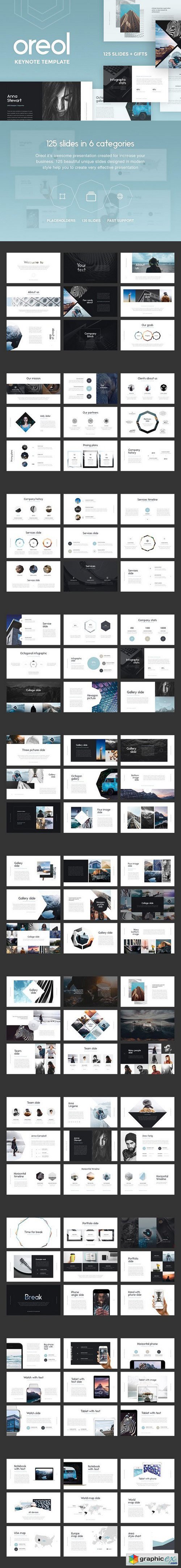 Oreol Keynote Template + GIFTS