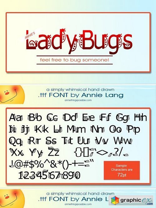 Annie's LadyBugs Font