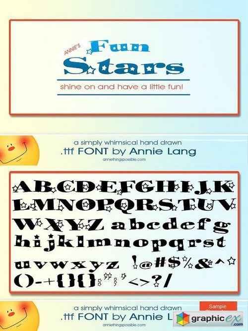 Annie's Fun Stars Font