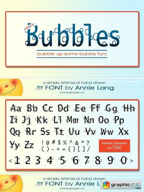 Annie's Bubbles Font