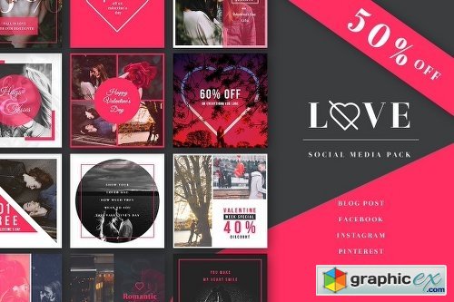 Love - Social Media Pack - 50% off