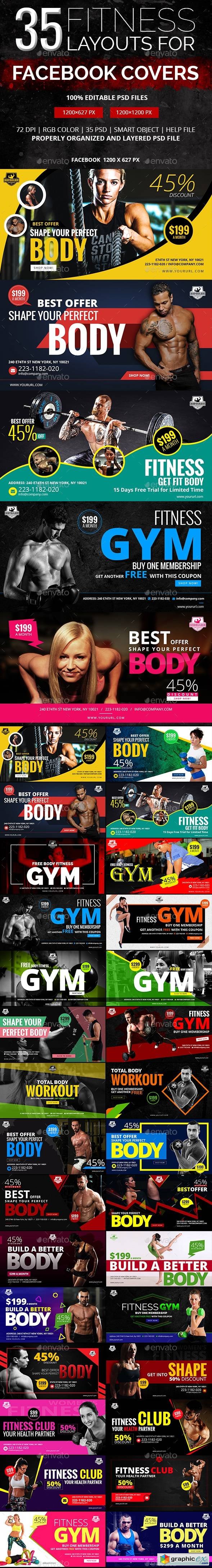 70 Fitness Facebook Banners