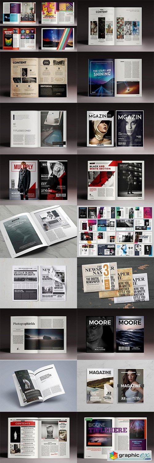15 InDesign Magazine & Brochure Templates