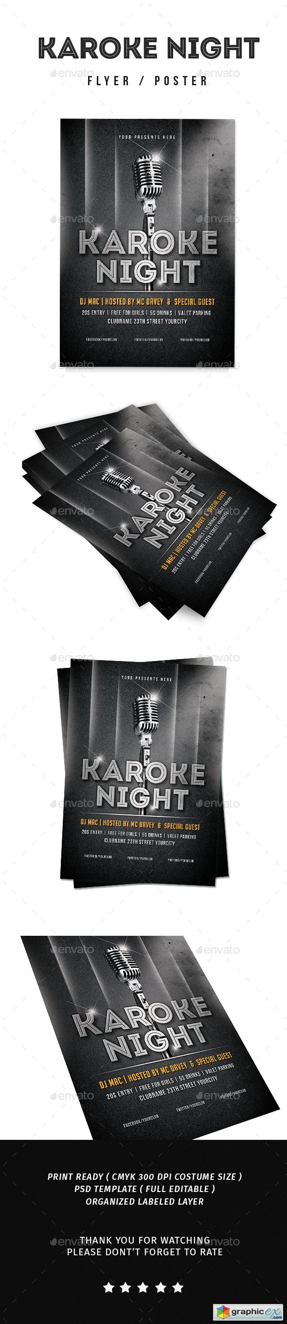 Karoke Night Flyer