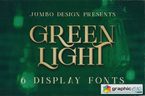 Green Light - Vintage Style Font