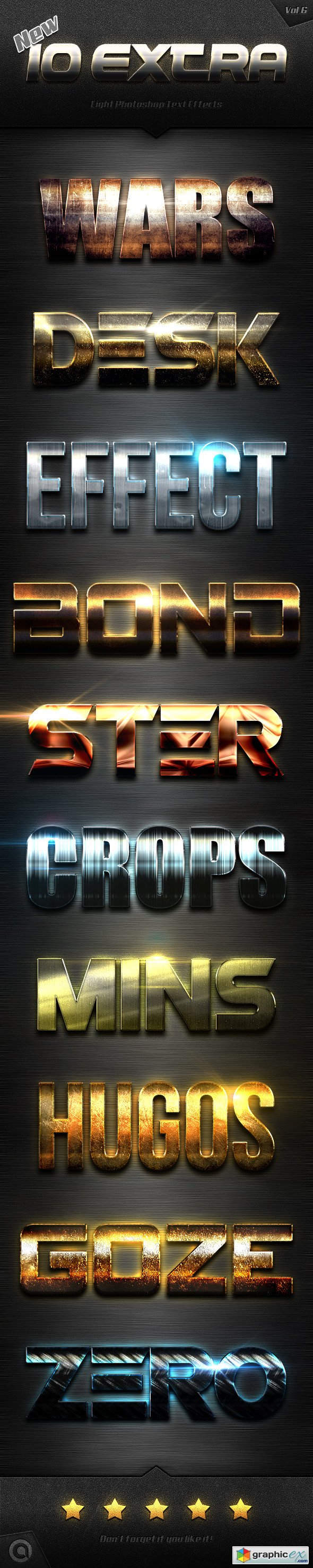 New 10 Extra Light Text Effects Vol.6