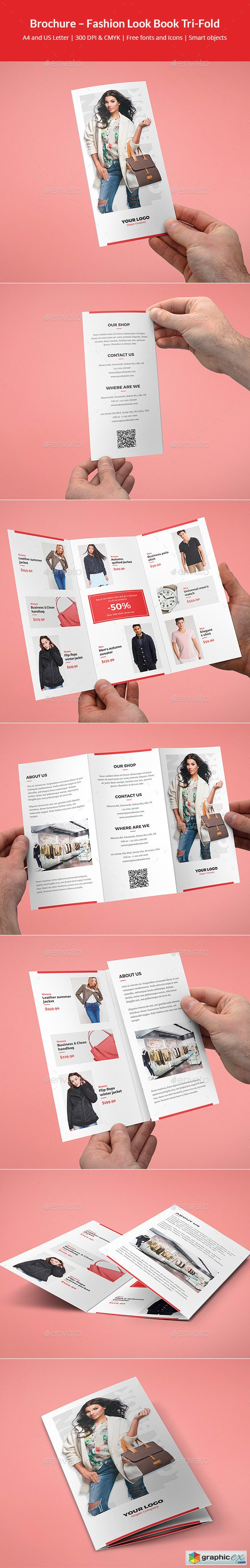 Brochure  Fashion Look Book Tri-Fold