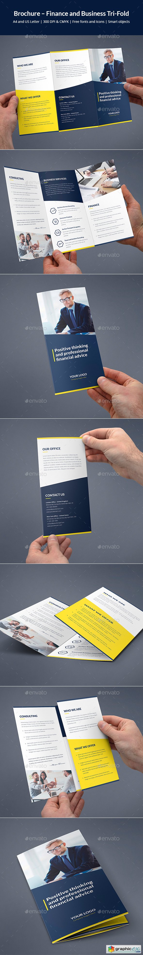 Brochure  Finance and Business Tri-Fold