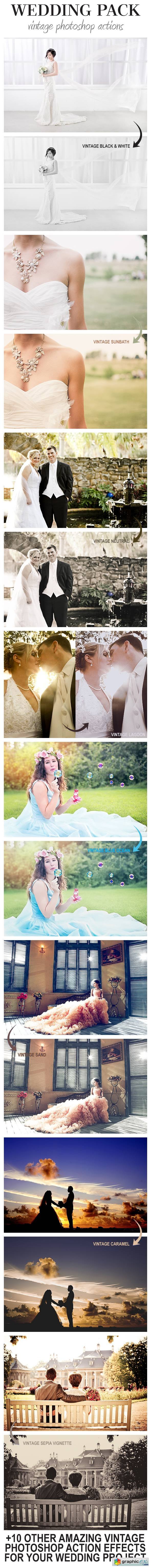 Wedding Pack - Vintage Photoshop Actions