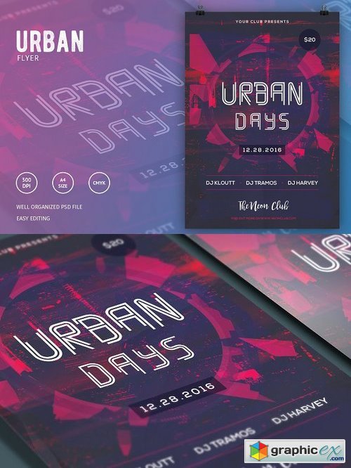 Urban Days Party Flyer