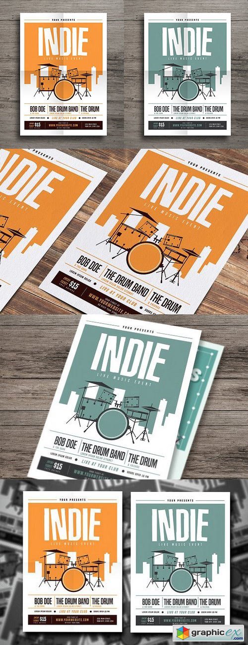 Indie Drum Flyer