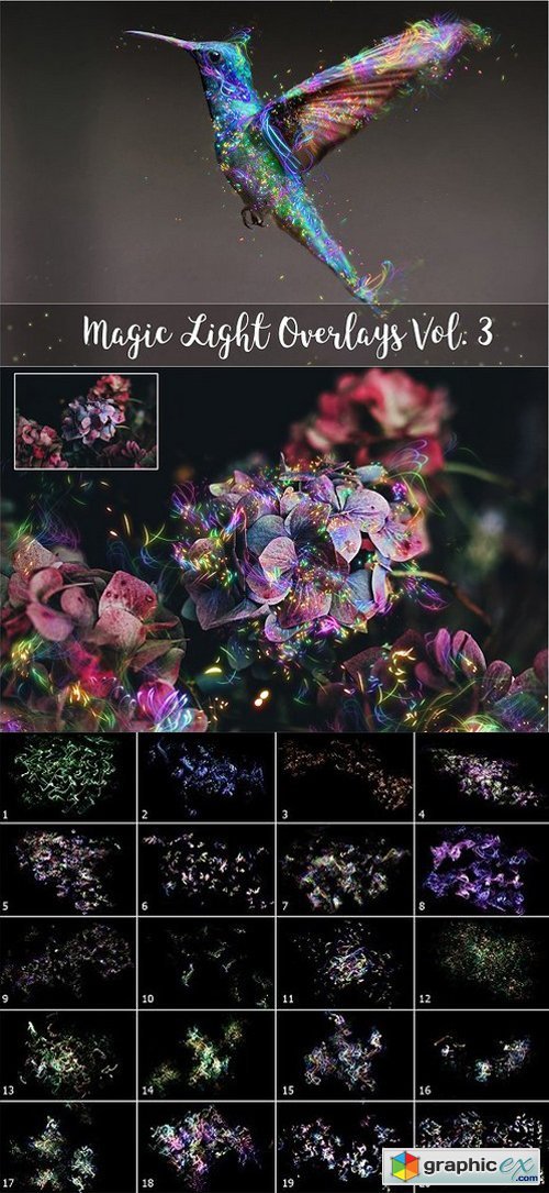 4K Magic Light Overlays Vol. 3
