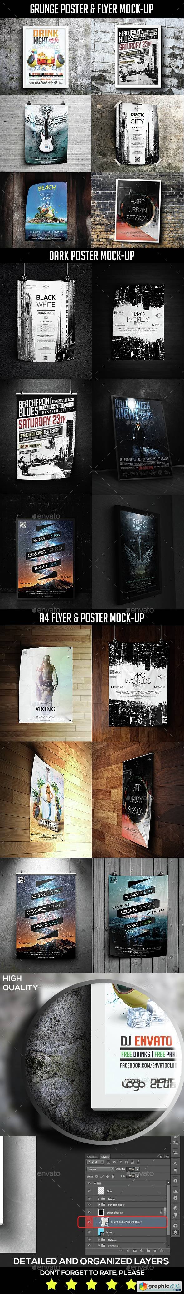 Poster Mock-Up Bundle 15368343