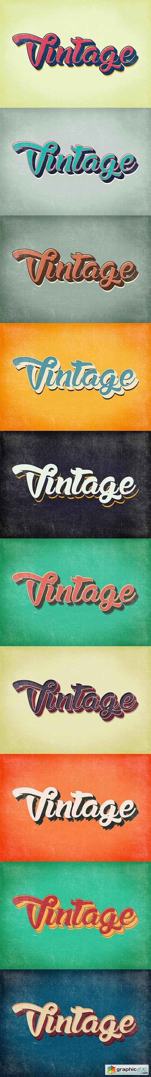 Vintage & Retro Text Styles