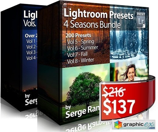 PhotoSerge Lightroom Presets Collection Vol. 1-8 Bundle