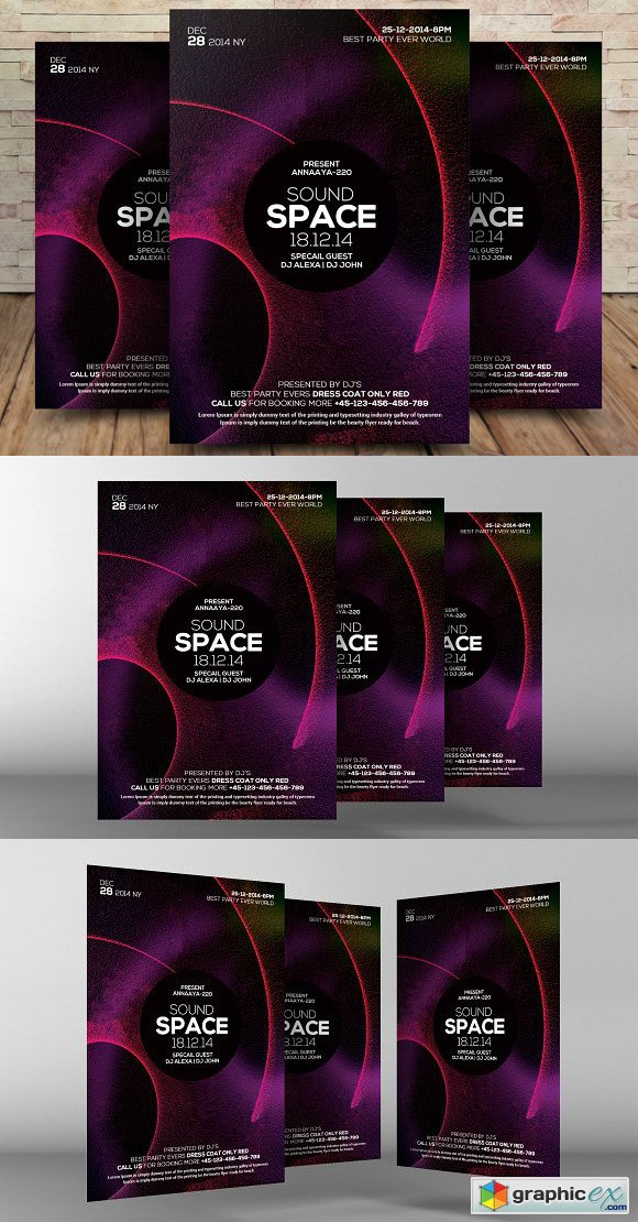 Sound Space Flyer Template